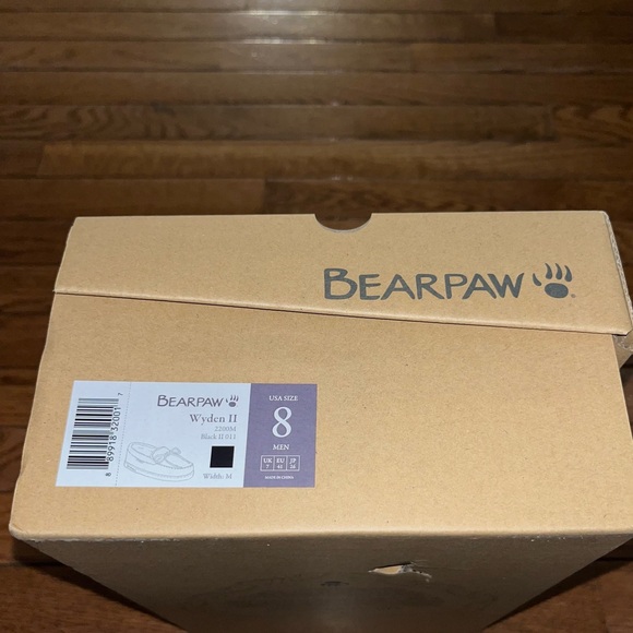 BearPaw Men’s Wayden Slip On Suede Slippers All Black Men’s Size 8 main image 5